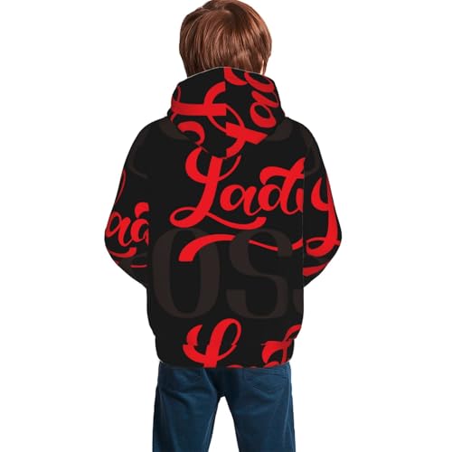 Lady Boss Kid Hoodies Boys Sweatshirts Girls Pullover with Pocket4