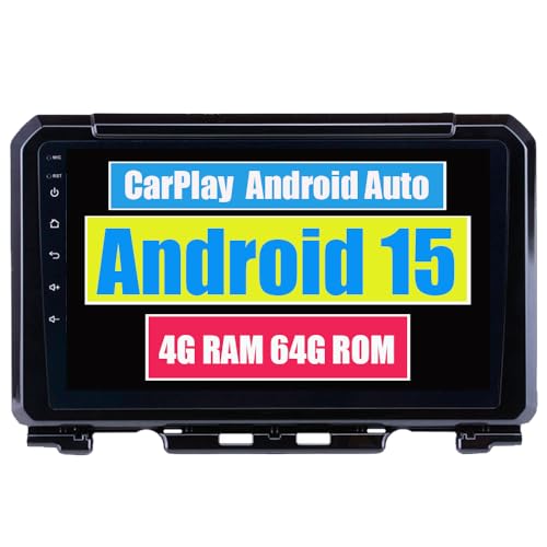 RoverOne Autoradio CarPlay Autoradio pour Suzuki Jimny JB64 2018 2019 2020 Android Écran Tactile Bluetooth WiFi Lecteur Radio