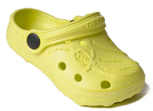 BECO Beermann GmbH & Co. KG Zoccoli da Bambino Unisex Schildi Zoccoli, Limone, 34 EU