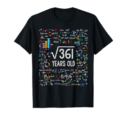 Square Root Of 361 19th Birthday 19 Year Old Gifts