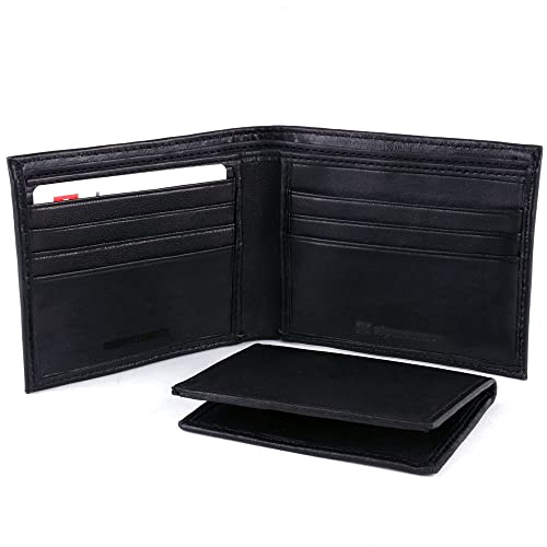 Alpine Swiss Mens Passcase Bifold Wallet Genuine Leather Comes in Gift Bag3