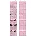 Simple Houseware 24 Pockets - 2PK 12 Large Pockets Over Door Hanging Shoe Organizer, Pink (58'' x 12.5'')
