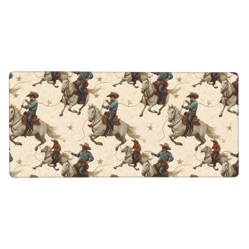 Tapis de souris pour ordinateur portable style cowboy pour un espace de travail inspirant