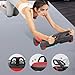 YIJU Core Strength Training Equipment Ab Machine for Home Gym Body Building Professional Ab Roller Four Wheel Abdominal Wheel, red