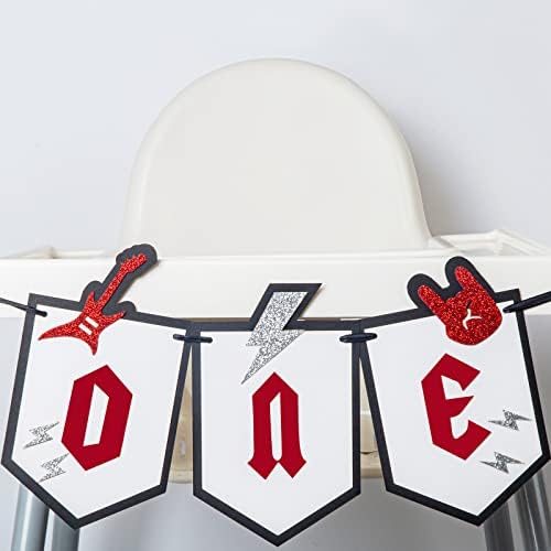 Amazon.com: One Rock High Chair Banner,One Rocks Birthday Party ...