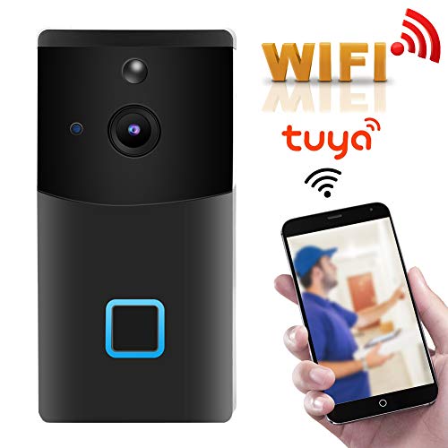 HD Door Bell, 1080P WiFi Night View Two-way Intercome PIR Video Door Bell, Two-way Intercom with Ech