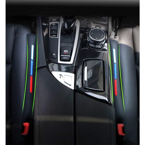 Sports Fashion Car Seat Crevice Gap Filler Slot Plug Faux Leather Car Seat Gap Pad Fillers Spacer Filler Slot Plug black