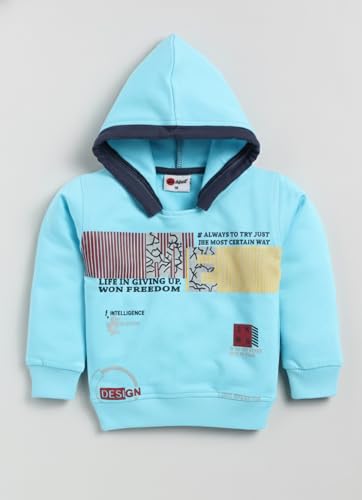 Image of Pure Cotton Full Sleeves Winter Hoodie Sweatshirt and Full Pant Set For Boys Kids