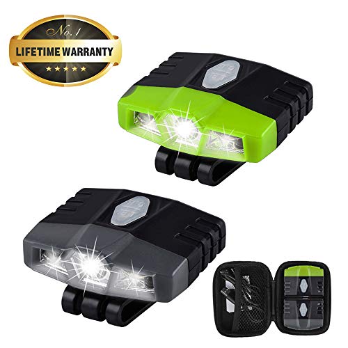 Ultra Bright Mini Hands Free Cree LED Clip on Cap Light - Rechargeable