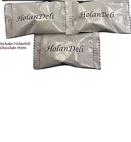 Mustard, Adjika, Beet Horseradish Gourmet Variety Pack in a Glass Jar (Zakuson). Includes Our Exclusive HolanDeli Chocolate Mints.