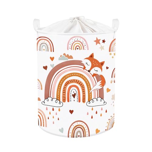 Clastyle Regenbogen Kinder Wäschekorb mit Henkel Faltbar Kleidung Spielzeug Aufbewahrungskorb Mädchen Aufbewahrungsbox für Babyzimmer Bad, Fuchs, 40 * 30 * 30 cm Clastyle Regenbogen Kinder Wäschekorb mit Henkel Faltbar Kleidung Spielzeug Aufbewahrungskorb Mädchen Aufbewahrungsbox für Babyzimmer Bad, Fuchs, 40 * 30 * 30 cm