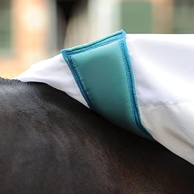 WeatherBeeta Sweet Itch Shield Combo Neck, White/Blue, 48
