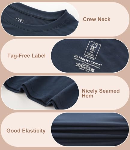 BAMBOO COOL Womens Oversized T Shirts Short Sleeve Tees Loose Fit Tops for Ladies Trendy Clothes3