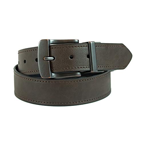 Image of Levi's Leather Men's Levis 40Mm Reversible Belt With Brushed Silver Buckle