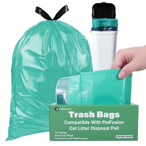 Cat Litter Pail Bags for PetFusion, Thickened Design for Dog Wast...