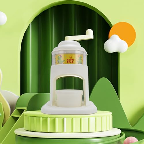 Image of TOPINCN Shaved Ice Machine, Manual Hand Crank Snow Cone Maker with Handle, Portable Ice Crusher and Shaved Ice Machine for Home Outdoor Use