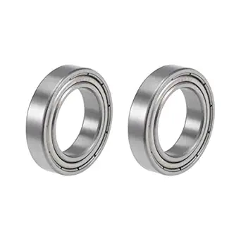 uxcell 6804ZZ Deep Groove Ball Bearings 20mm x 32mm x 7mm Double Shielded Chrome Steel P6(ABEC3) 2pcs