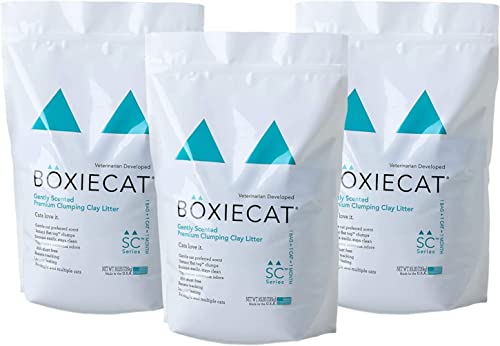 【OFT】 BOXIECAT ボクシーキャット グリーン 7.2kg 3個セット グリーン ボクシーキャット 7.2kg 猫砂 固まる ベントナイト 微香性 無着色 砂埃が立ちにくい 獣医師共同開発