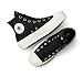Converse Women's Chuck Taylor All Star Lift, Black/Egret/Gold, 8.5