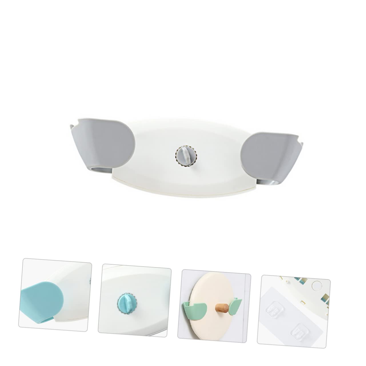 OFFSCH Pot Lid Shelf Premium Wall Mounted Organizer Rack for Kitchen Storage Space Saving Design for Pot Covers and Utensils Sturdy and Stylish Household Random Color