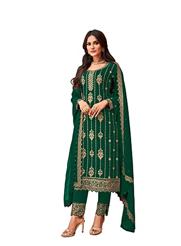 Ready to Wear Indian Pakistani Ethnic Wear Designer Straight Salwar Kameez Suit for Womens