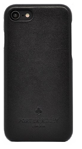 Étui en Cuir iPhone SE Porter Riley : la coque arrière fine et élégante en noir