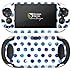 DeinDesign Autocollant Compatible avec Sony PS Vita 1000 Sticker Film Autocollant Motifs à Pois Blanc Bleu