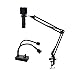 Adjustable Microscope Arm 130x Zoom C Mount Lens Camera Light, 48MP 4K 1080P HDMI USB Digital Camera Industrial Video Microscope Mount Repair Soldering Stand Clamp (2MP Microscope)