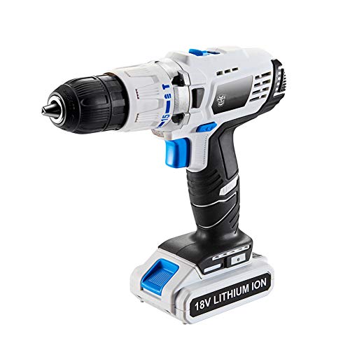 Akku-Bohrschrauber 18V Elektro-Schrauber Max Drehmoment 50 Nm, Drill Cordless Schlüssel 3 in 1 Wireless elektrische Bohrmaschine Set