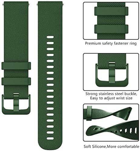 Image of Zitel Band Compatible with Garmin Forerunner 265, 255, 255 Music, Vivoactive 4 45mm, Venu 245 mm, Venu 3 45mm - 22mm Wide Quick Release Watch Band