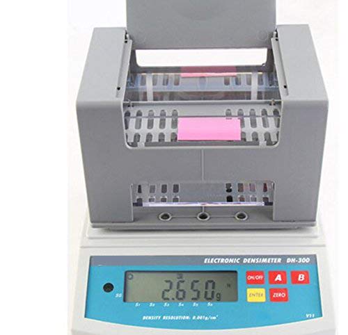 CGOLDENWALL Solido Elettronico Densitometro Solido 0,001 g/cm3 Solidi Digitali Gomma Plastica Granuli Densitometro Polimero Automatico Gravimetro (1200g)