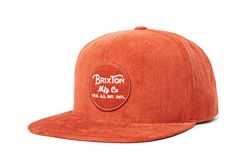 Brixton Men's Wheeler Medium Profile Snapback HAT, Picante, O/S