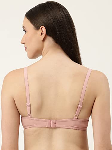 Image of EVA & JOY Women's Solid Lightly-Padded Non-Wired Full Coverage T-Shirt Bra (Pack of 1)