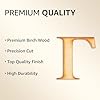 1 Pack Official Greek Wooden Letters for Crafts, Gamma - 3" Classic Font Single Layer Wooden Greek Letters - Precision Cut Natural Wood Letter for Sorority/Fraternity Paddles and DIY Projects #1