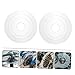 Happyyami 2pcs Flywheel Protector Cover for Mountain and Road Bikes Durable Anti-wear Easy Installation Transparent Design for Cassette Hub Protection
