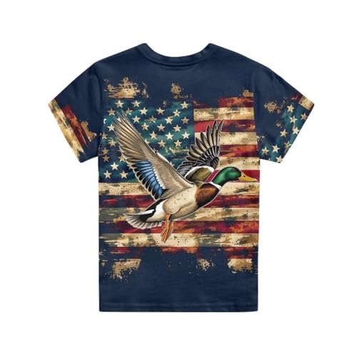 Image of WELLFLYHOM Kids Tshirts Girls Boys Short Sleeve Crewneck Tees Shirts Casual Sport Pullover Tops Size 3-16 Years