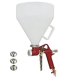 Super Deal 1.5 Gallon Air Hopper Spray Gun Paint Texture Tool Drywall Wall Painting Sprayer w/3 Nozzles(Red)