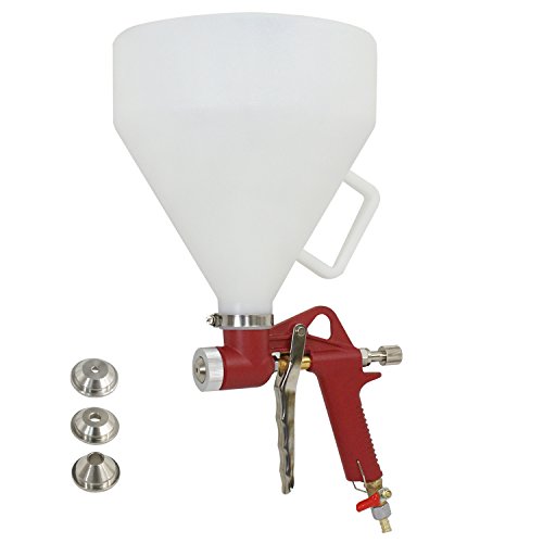 Super Deal 1.5 Gallon Air Hopper Spray Gun Paint Texture Tool Drywall Wall Painting Sprayer w/3 Nozzles(Red)