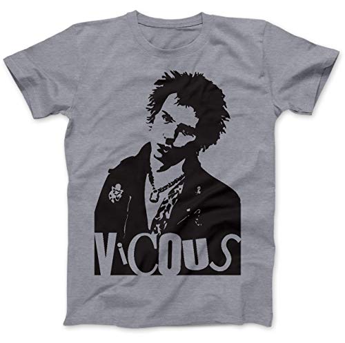 Image of Bees Knees Tees Sid Vicious Tribute T-Shirt Grey