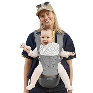 Baby Carrier Pro, MOMTORY Safety-Certified 6-in-1 Ultra Storage Baby Carrier Newborn to Toddler, Detachable Baby Holder Carrier with Hip Seat, Ergonomic Cozy Baby Front and Back Carrier for 7-50lbs