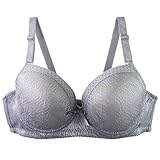 ZTFYKLIN Interior De Mujer 36/80 38/85 40/90 42/95 44/100 46/105 Bcde Copa Sujetador Encaje Sexy para Lencería Talla Grande Sujetadores Embarazadas Aros (Silver, 80C) Sin Deportivo Alto Impacto