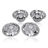 JESONN 17 Inch Full Set 5 Hand Holes Stainless Steel Wheel Simulator for 2003-2025 Dodge 3500 Wheel Truck (8 Lugs)