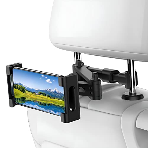 UMILKI Supporto Tablet Auto Universale, 360°Rotazione e Estensibile Porta Tablet da Auto Sedile Posteriore, Supporto Tablet Poggiatesta Auto per 4.7-13'' Smartphone, iPad, Switch, Kindle