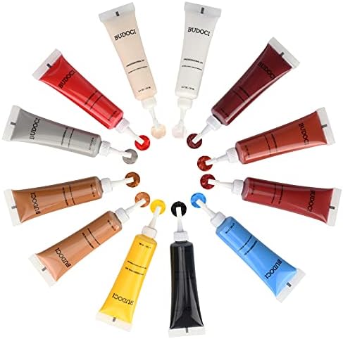 12 Colors Leather Repair Kit for Furniture, Vinyl Furniture Repair Kit for Car Seats, Jacket, Purse, Leather Shoes, Boat Seat, Easy Match Any Color