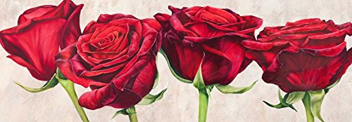 Toile encadrée Rose Romantiche Luca Villa paysage contemporain vertical