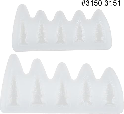 Miniatura 5 de Moldes de silicona de resina de punta de flecha para hacer joyas, collares, dijes, aretes, 10 cavidades, altura de 1-1.8 pulgadas, pequeño