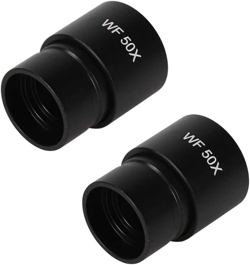 Microscope Accessories Kit WF50X Biological Microscope Eyepiece 1 Pair Interface Size 23.2mm Microscope Slide