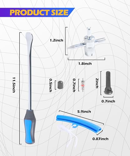 Image of SCUARI Motorcycle Tire Changer,Car Accessories Motorcycle Tire Spoons,Dirt Bike Tire Changing Spoons Tool Lever Steel Spoons Kit,Suitable for Motorcycles,Bicycles,Off-Road Vehicles,Scooters
