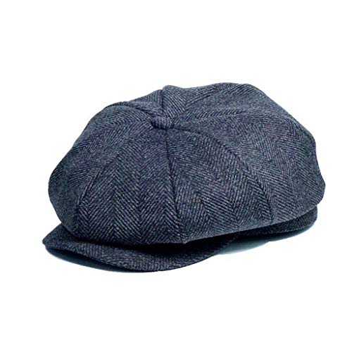 XLxiaowu-Newsboy-Cap-Gatsby-Baker-Boy-Hat-Caps-Plat-Tweed-reglable-Caps-Shelby-for-Homme-Femme