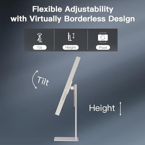 Image of 27-inch 5K Monitor with IPS Panel, 5K (5120 x 2880) All-Aluminum Alloy Body and Stand, sRGB 100%, 99% DCI-P3, NTSC 99%, USB-C (Type-C), Height-Adjustable,VESA100*100